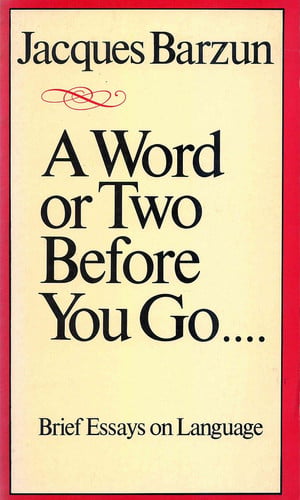 Word Or Two Before You Go