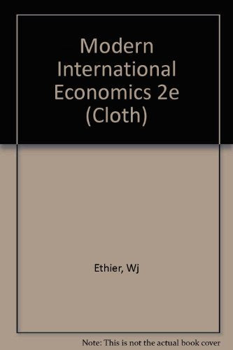 Modern International Economics