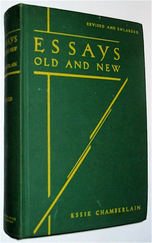 Essays old and new