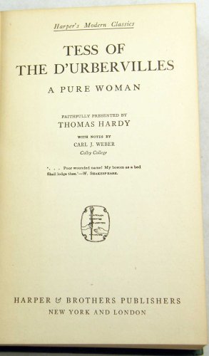 Tess of The D'Urbervilles (Harper's Modern Classics)