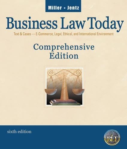 Business Law Today, Comprehensive