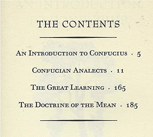 The philosophy of Confucius: In the translation of James Legge