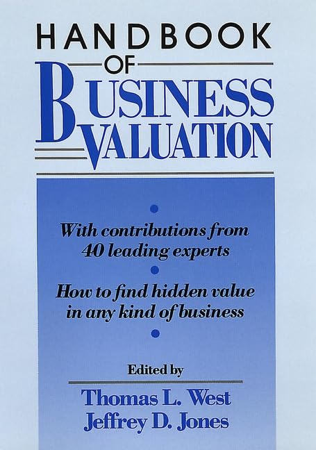 Handbook of Business Valuation