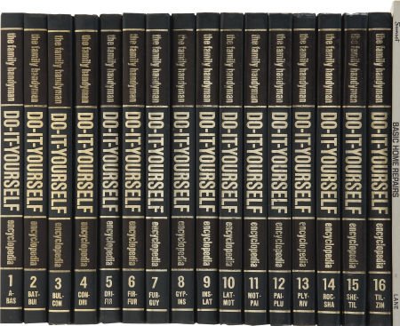 The Family Handyman Do-It-yourself Encyclopedia 16 Volume Set