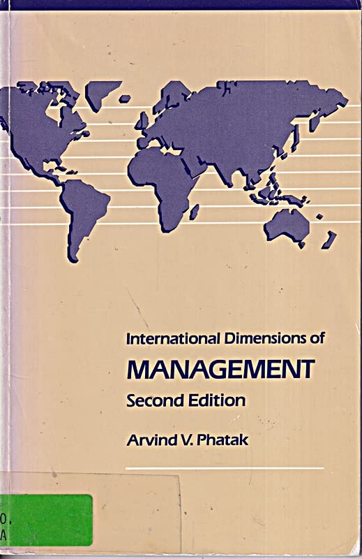 International Dimensions of Management (Kent International Dimensions of Business Series)