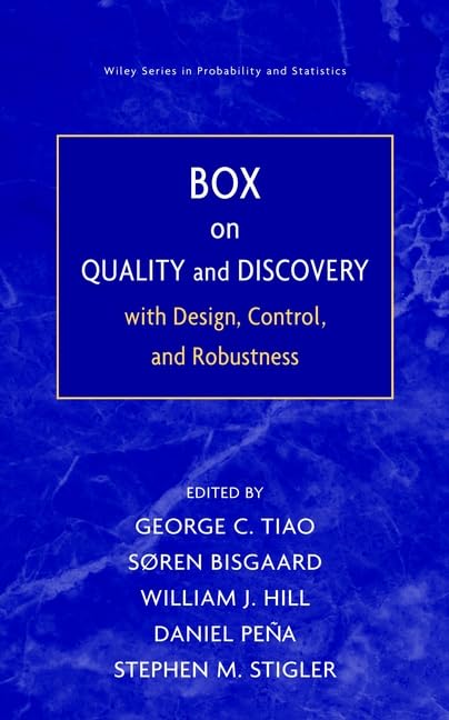 Box on Quality and Discovery: With Design, Control, and Robustness