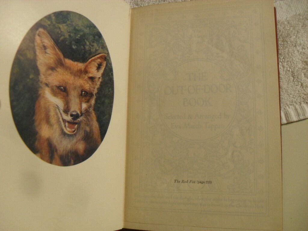 Rare The Out-Of-Door Book by Tappan Eva March Hardcover 1907 Antique Book