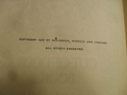 Rare The Out-Of-Door Book by Tappan Eva March Hardcover 1907 Antique Book