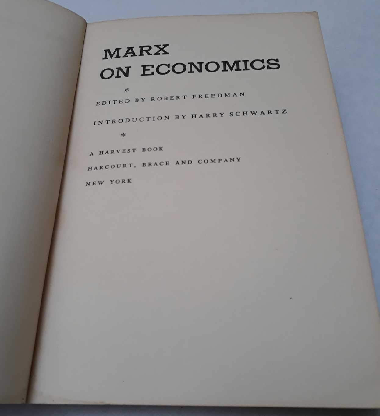 Marx on Economics