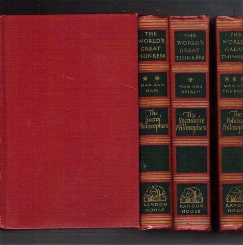 The World's GReat Thinkers (four Volume Boxed set)