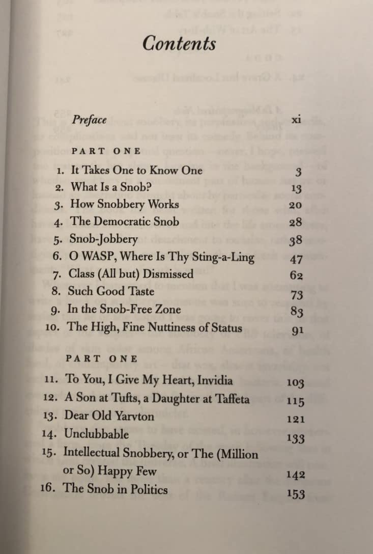 Snobbery: The American Version