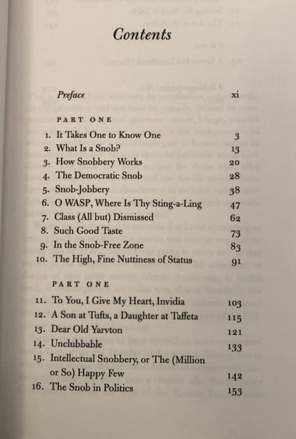 Snobbery: The American Version