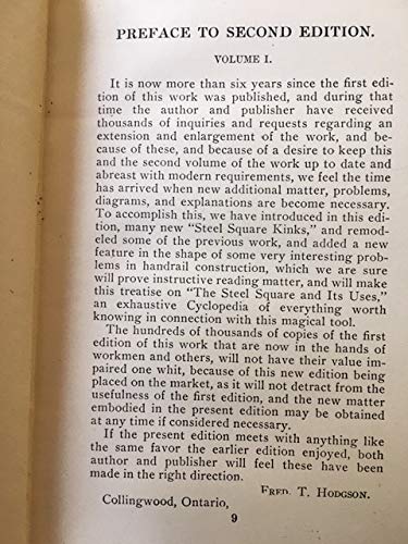 Practical Uses of the Steel Square: Volume 1