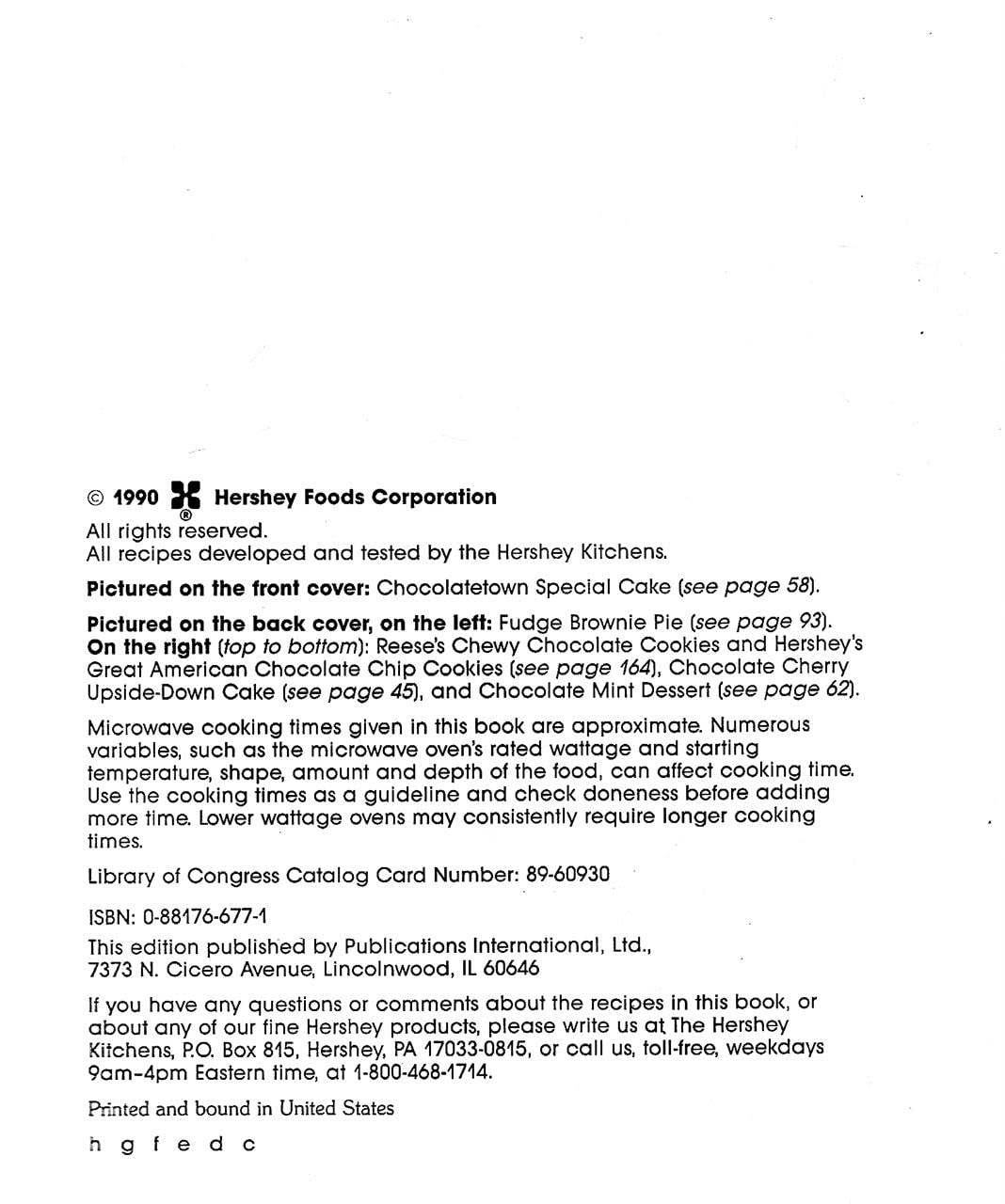 Hershey's Fabulous Desserts