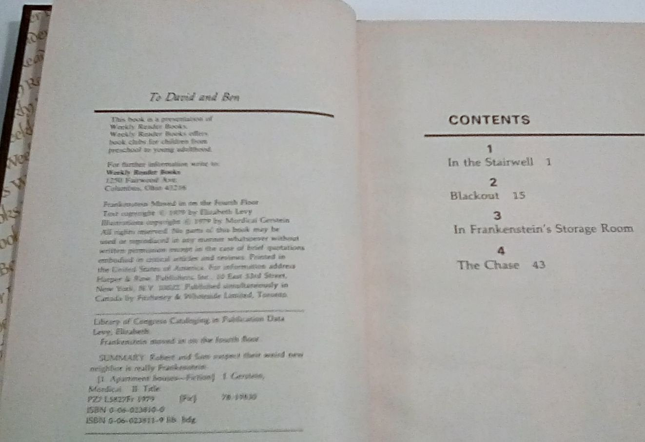 Frankenstein Moved in on the Fourth Floor