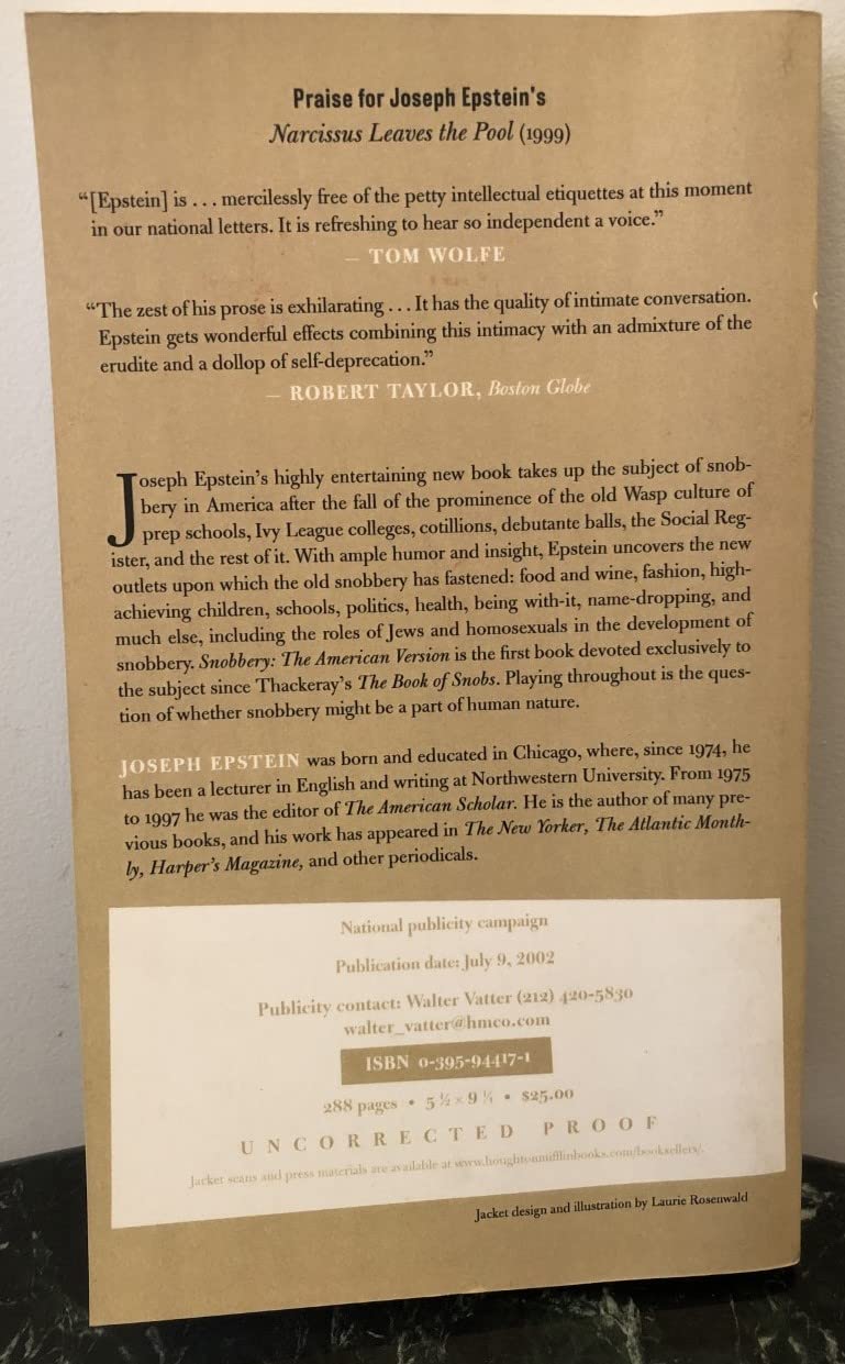 Snobbery: The American Version