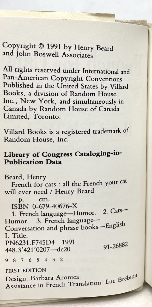 French for Cats: All the French Your Cat Will Ever Need