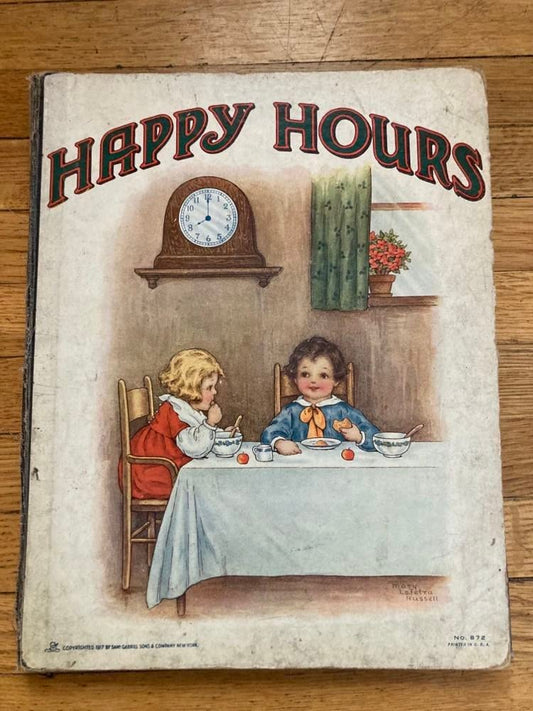 Happy Hours - Vintage Fold-out Hardcover - Gabriel&Sons Book No. 872