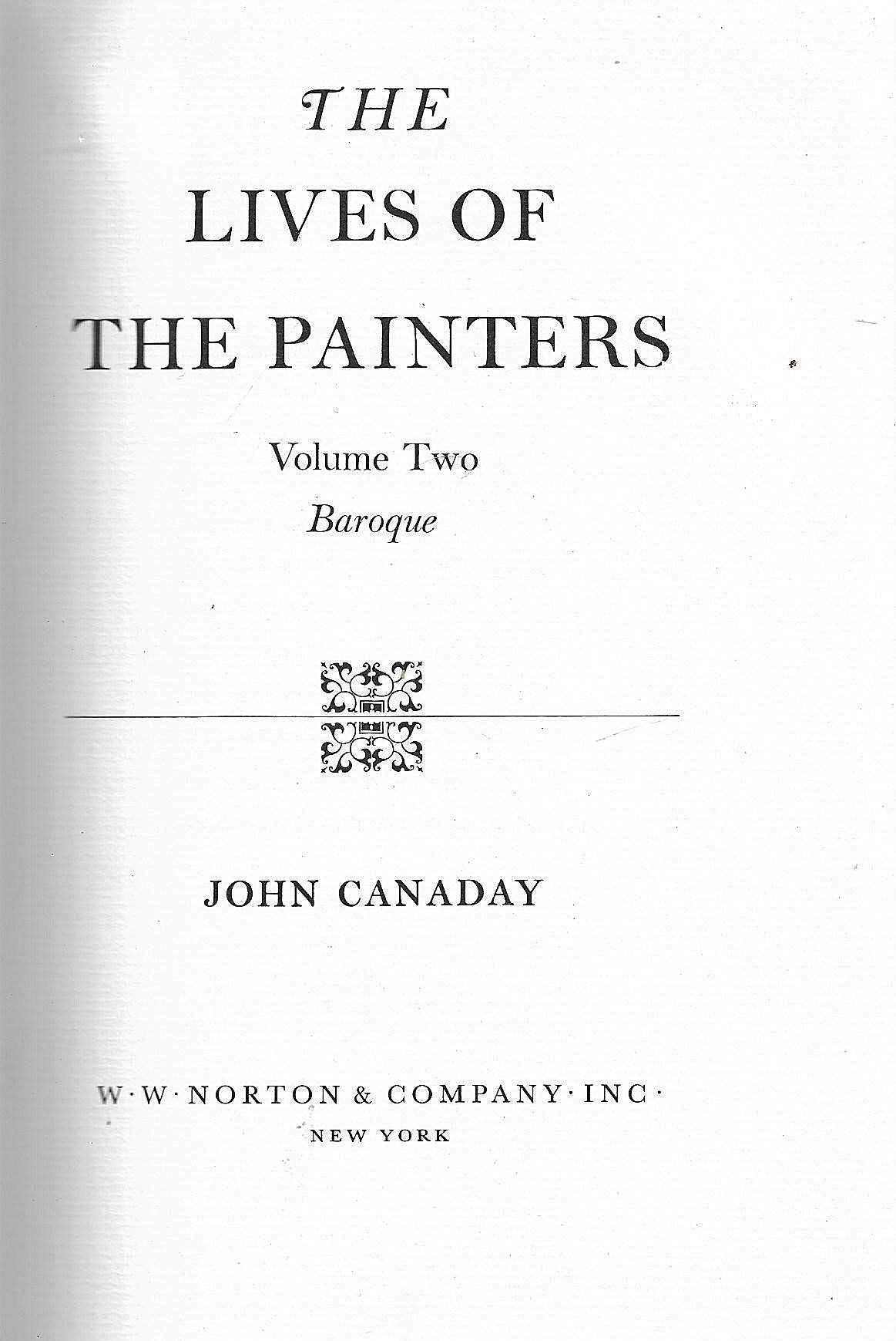 The Lives of the Painters, Volume 2 (Baroque)