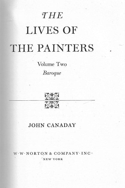 The Lives of the Painters, Volume 2 (Baroque)