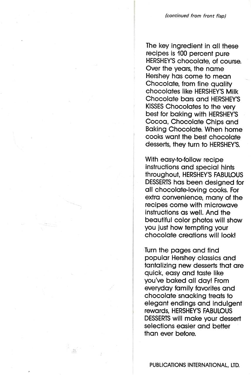 Hershey's Fabulous Desserts