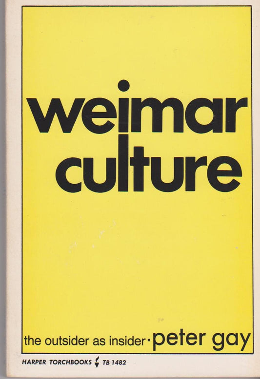 WEIMAR CULTURE