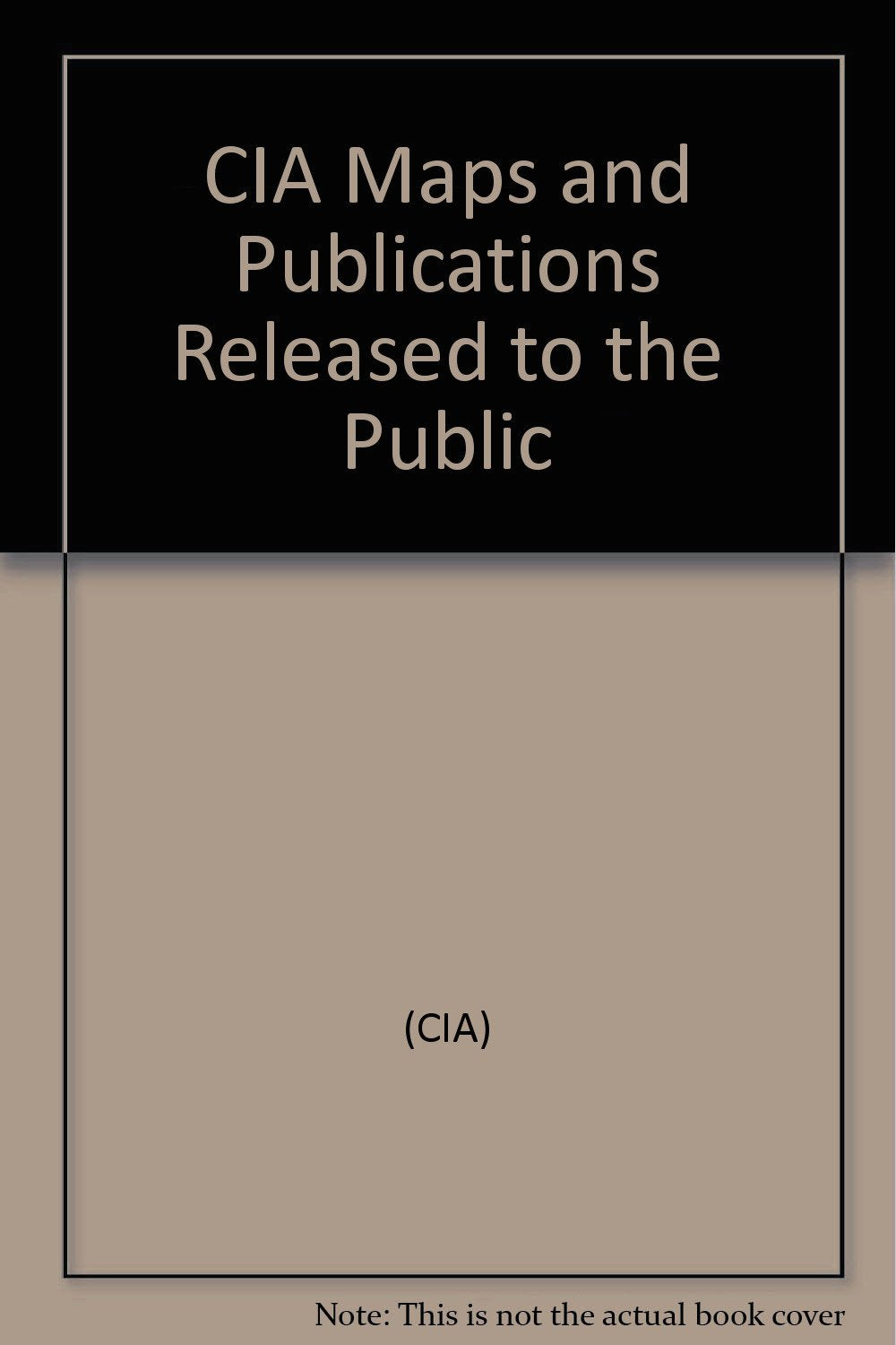 CIA Maps and Publications Released to the Public