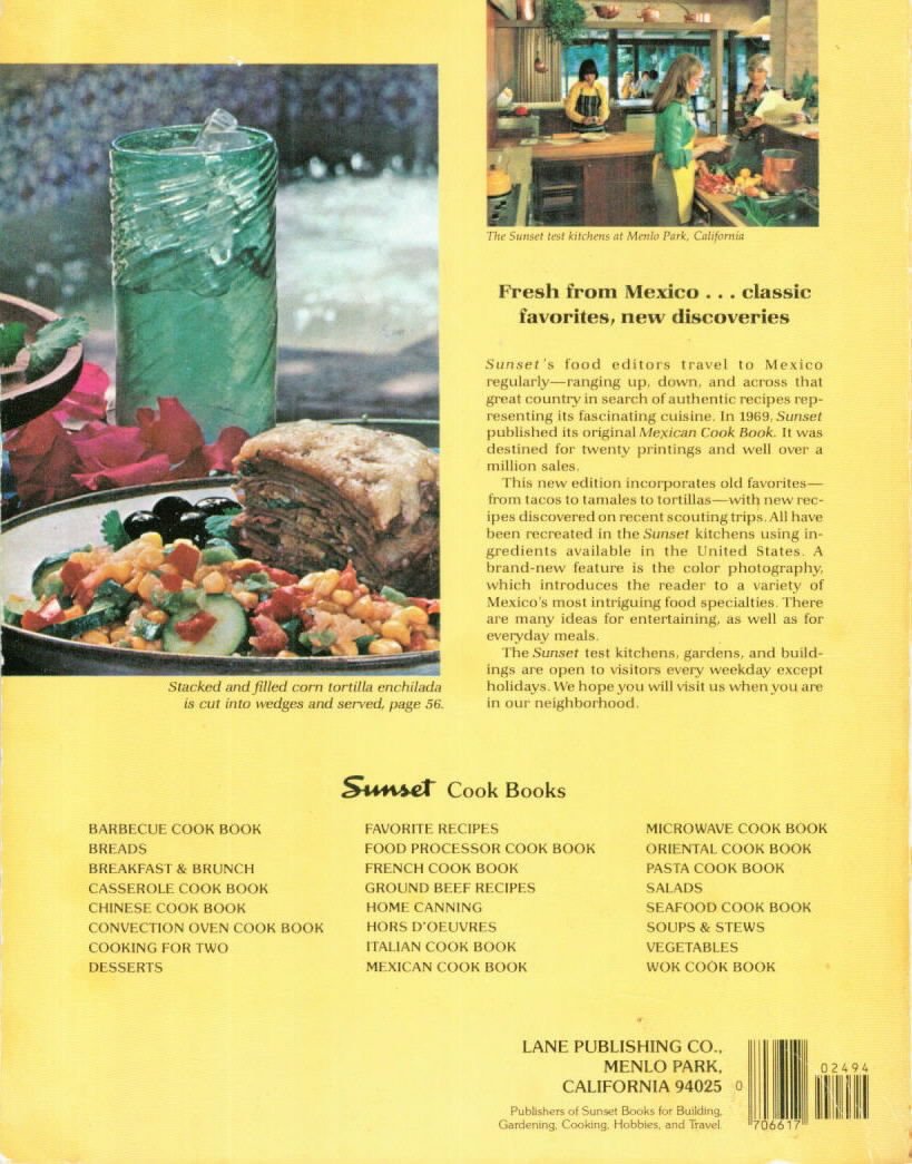 Sunset Mexican Cook Book - Simplified Techniques, 155 Classic Recipes