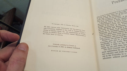 1966 THE CRUSADES Hardcover Book by ZOE OLDENBOURG