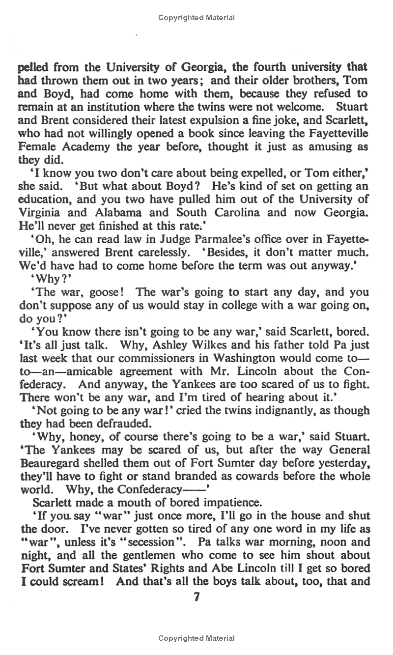 Gone With the Wind (text only) by M. Mitchell