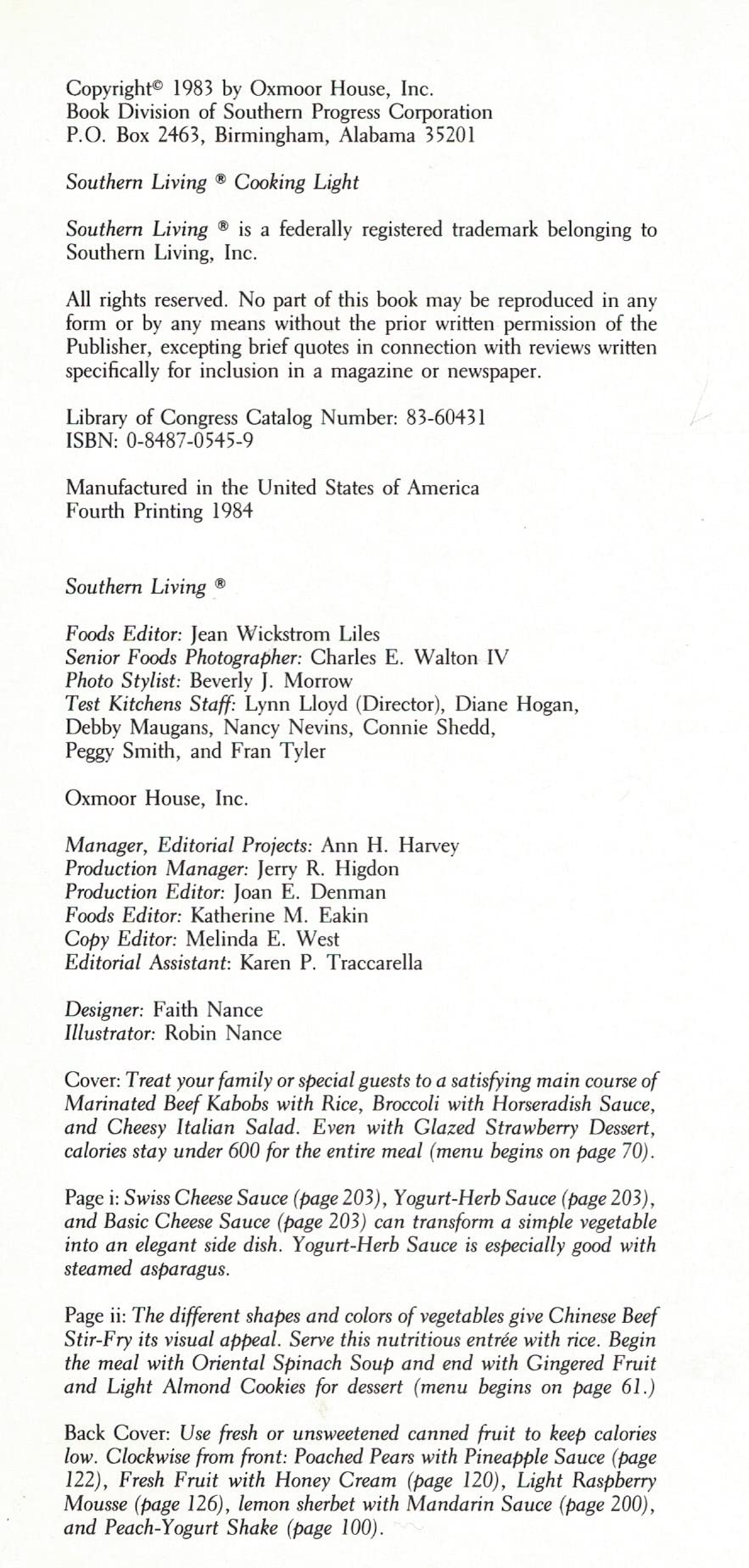 Southern Living Cooking Light