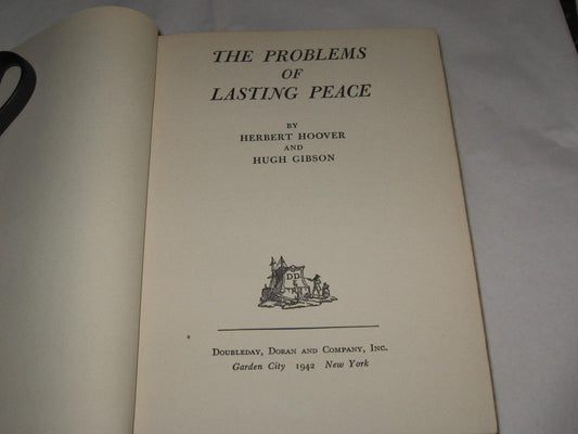 The problems of lasting peace