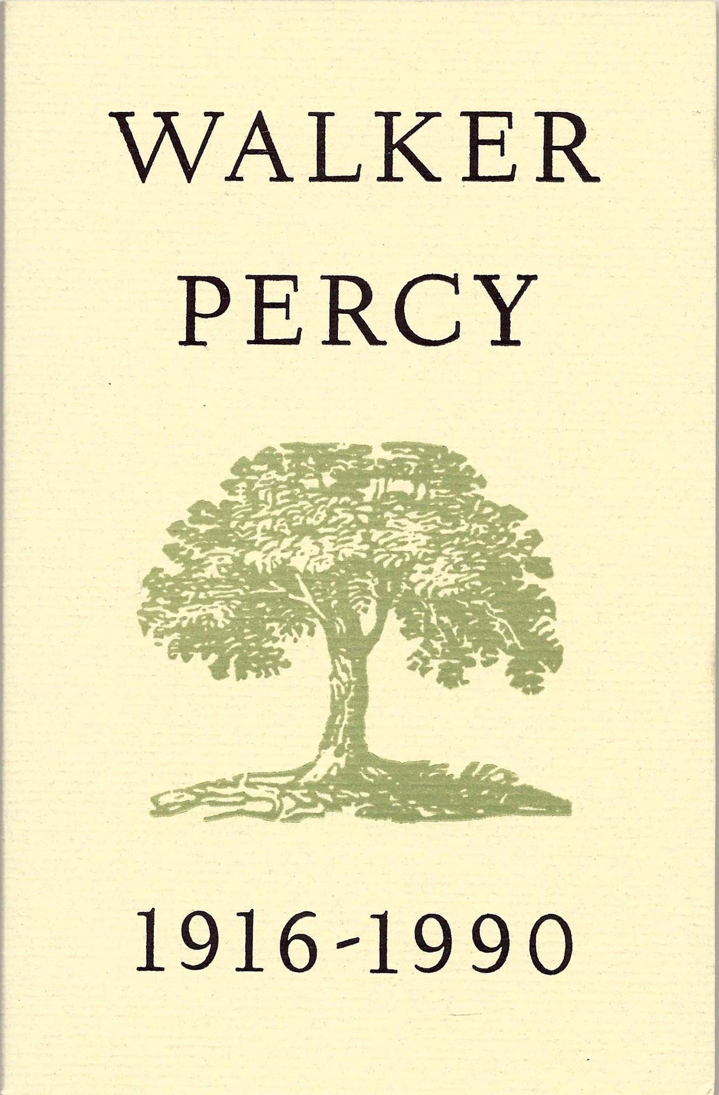 WALKER PERCY. 1916-1990.