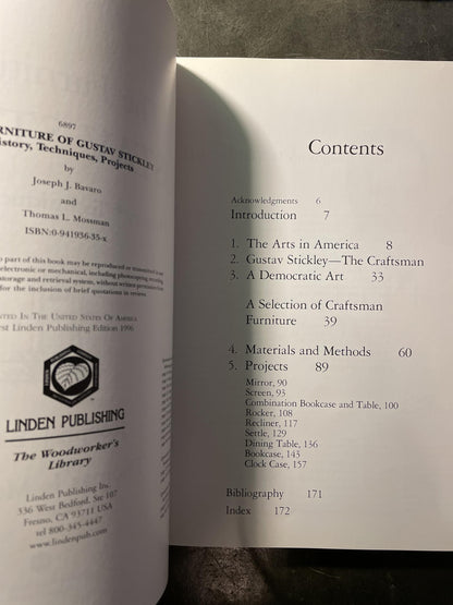 The Furniture of Gustav Stickley: History, Techniques, and Projects