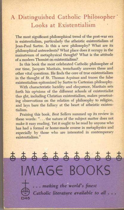 Existence and the Existent: An Essay on Christian Existentialism