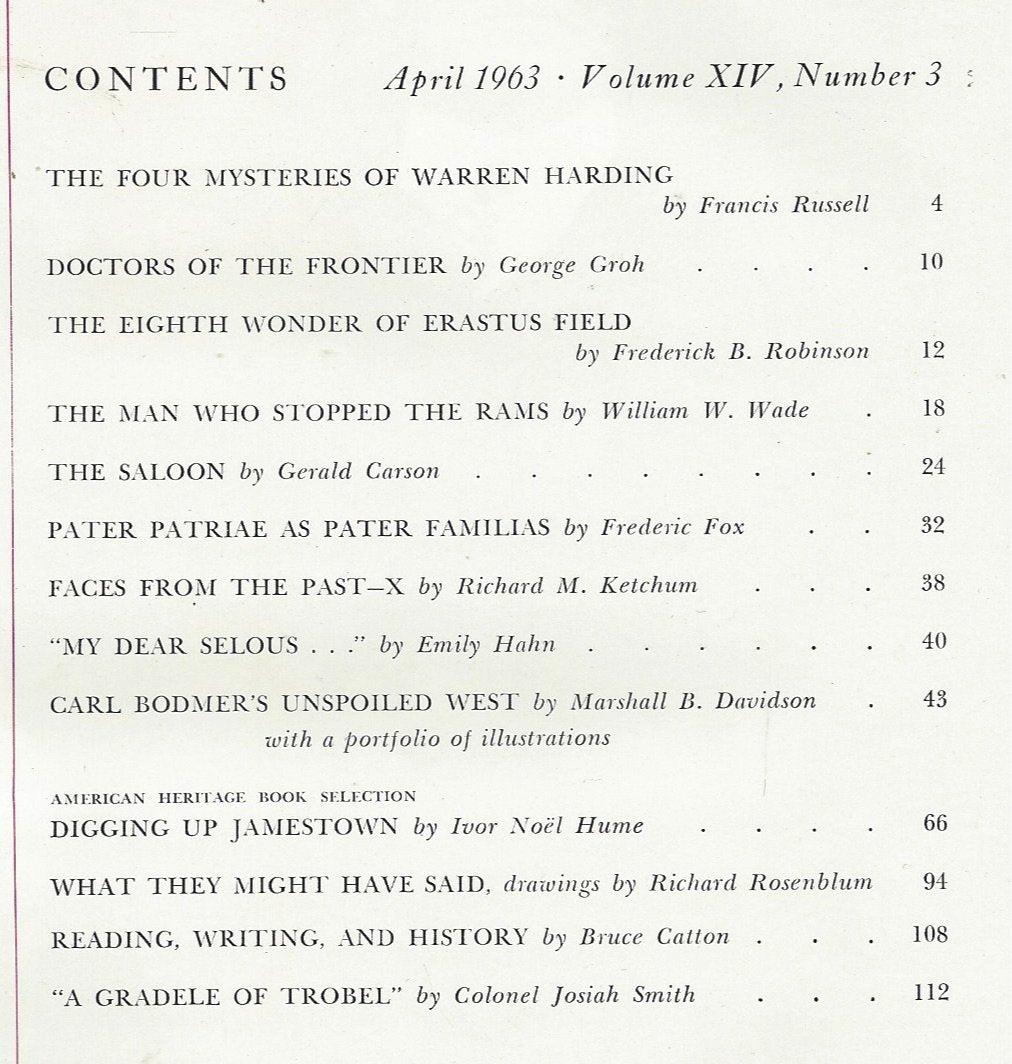American Heritage, Vol. 14, No. 3 (April, 1963)