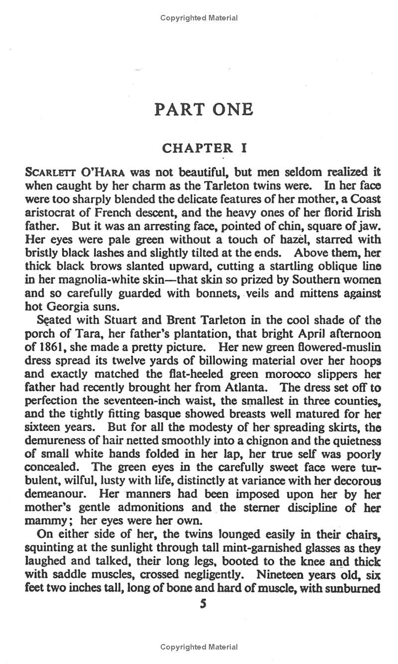 Gone With the Wind (text only) by M. Mitchell