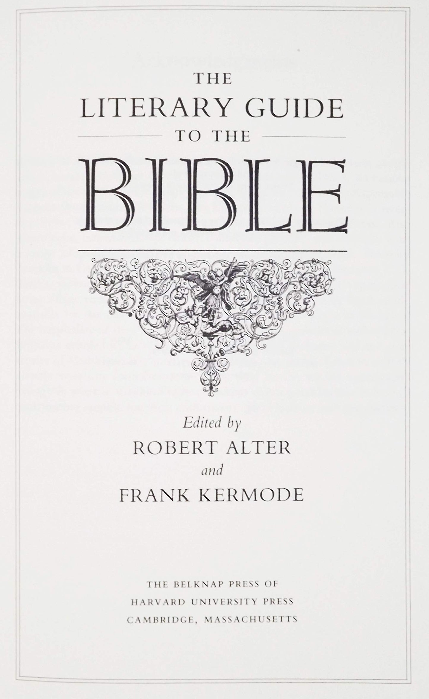 The Literary Guide to the Bible
