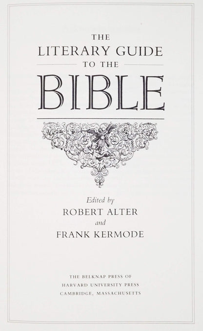 The Literary Guide to the Bible