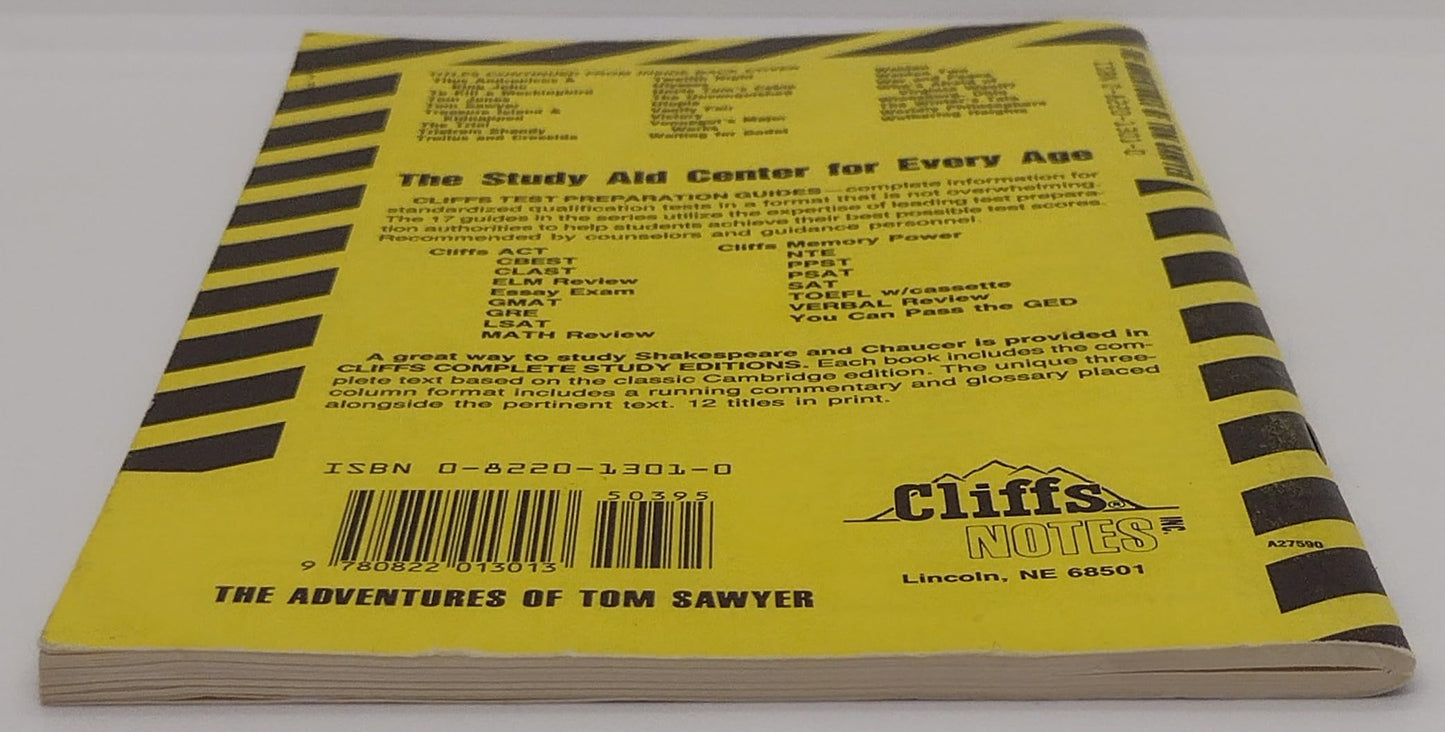 CliffsNotes on Twain's The Adventures of Tom Sawyer