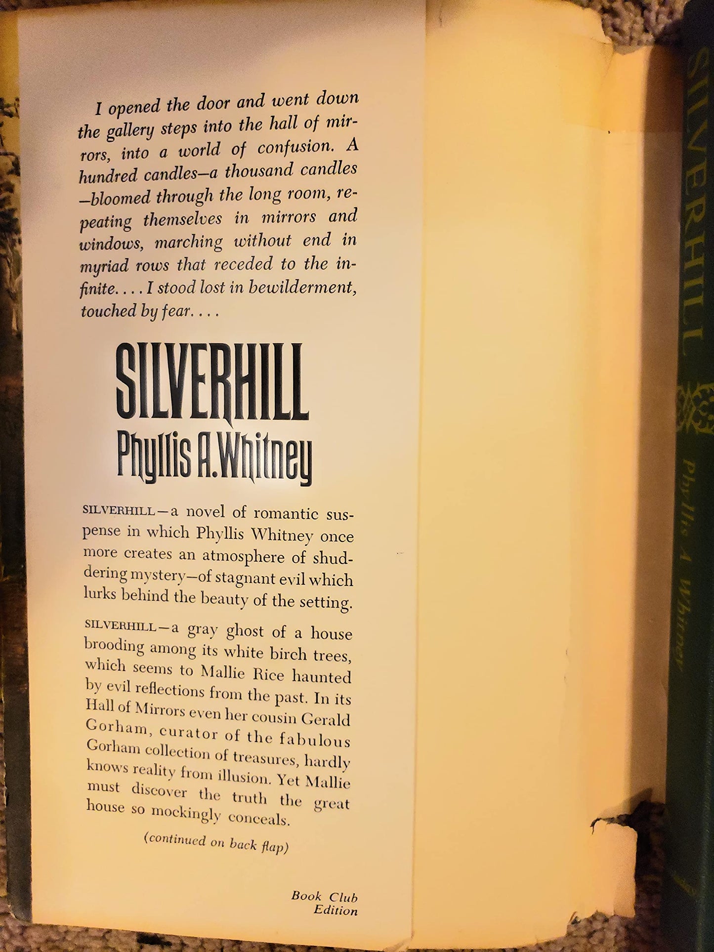 Silverhill by Whitney, Phyllis A. published by Doubleday (1967) [Hardcover]
