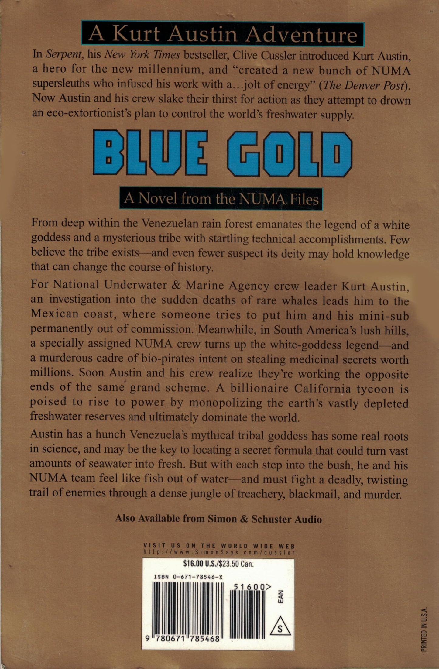 Blue Gold : A Novel from the NUMA Files