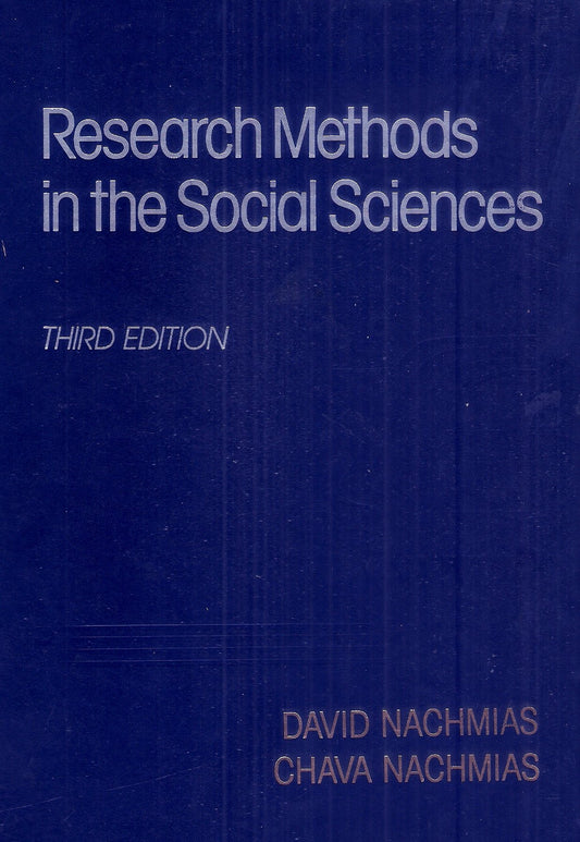 Research methods in the social sciences