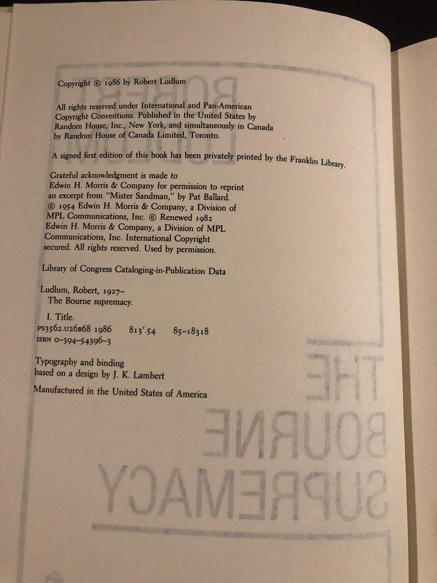 The Bourne Supremacy