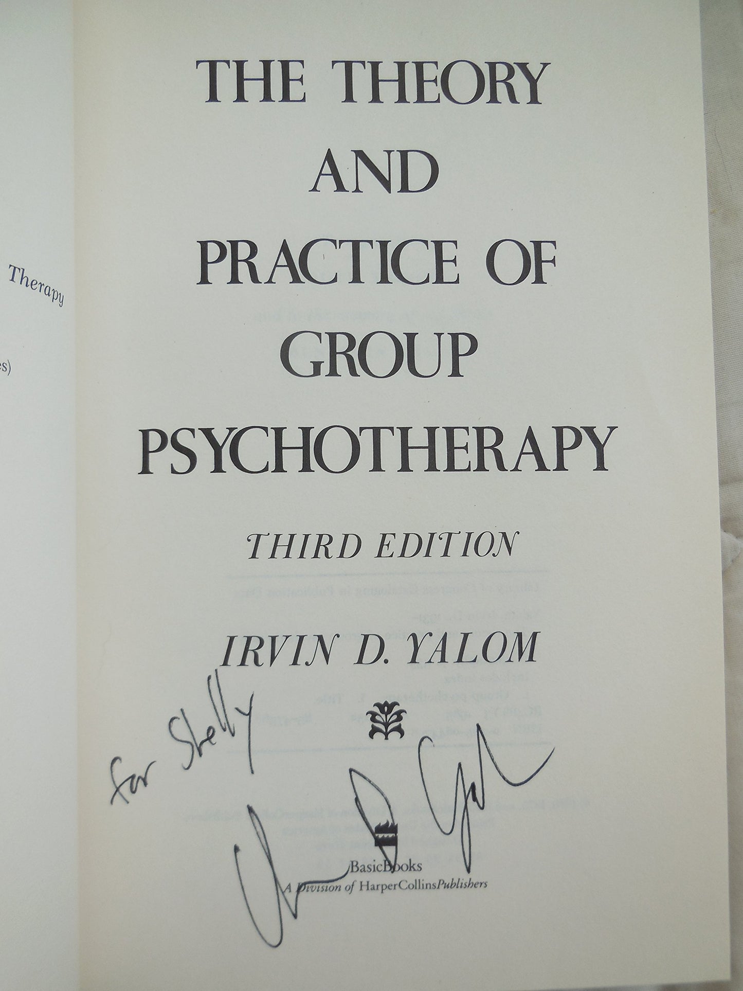 Theory And Practice Of Group Therapy, 3d Ed.