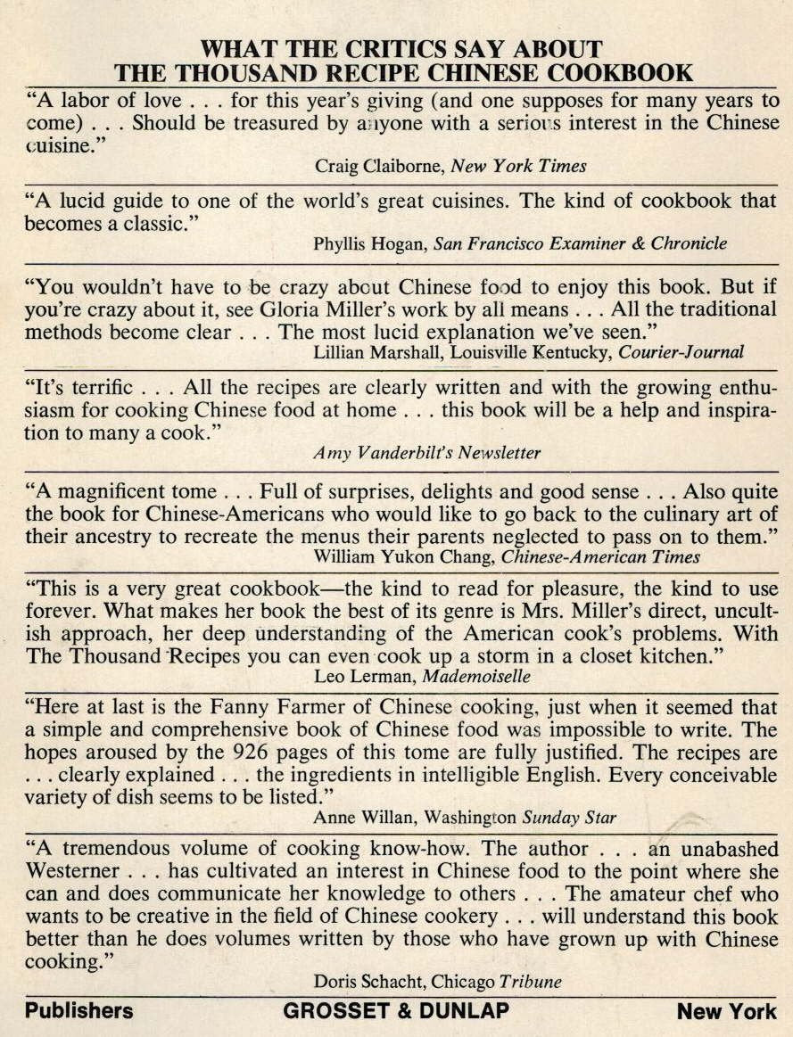 The Thousand Recipe Chinese Cookbook