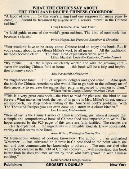 The Thousand Recipe Chinese Cookbook