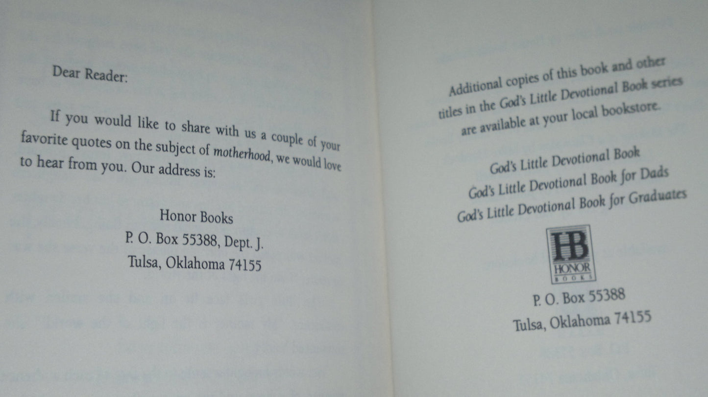 God's Little Devotional Book for Moms