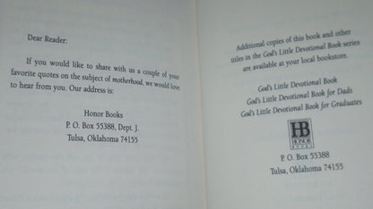 God's Little Devotional Book for Moms