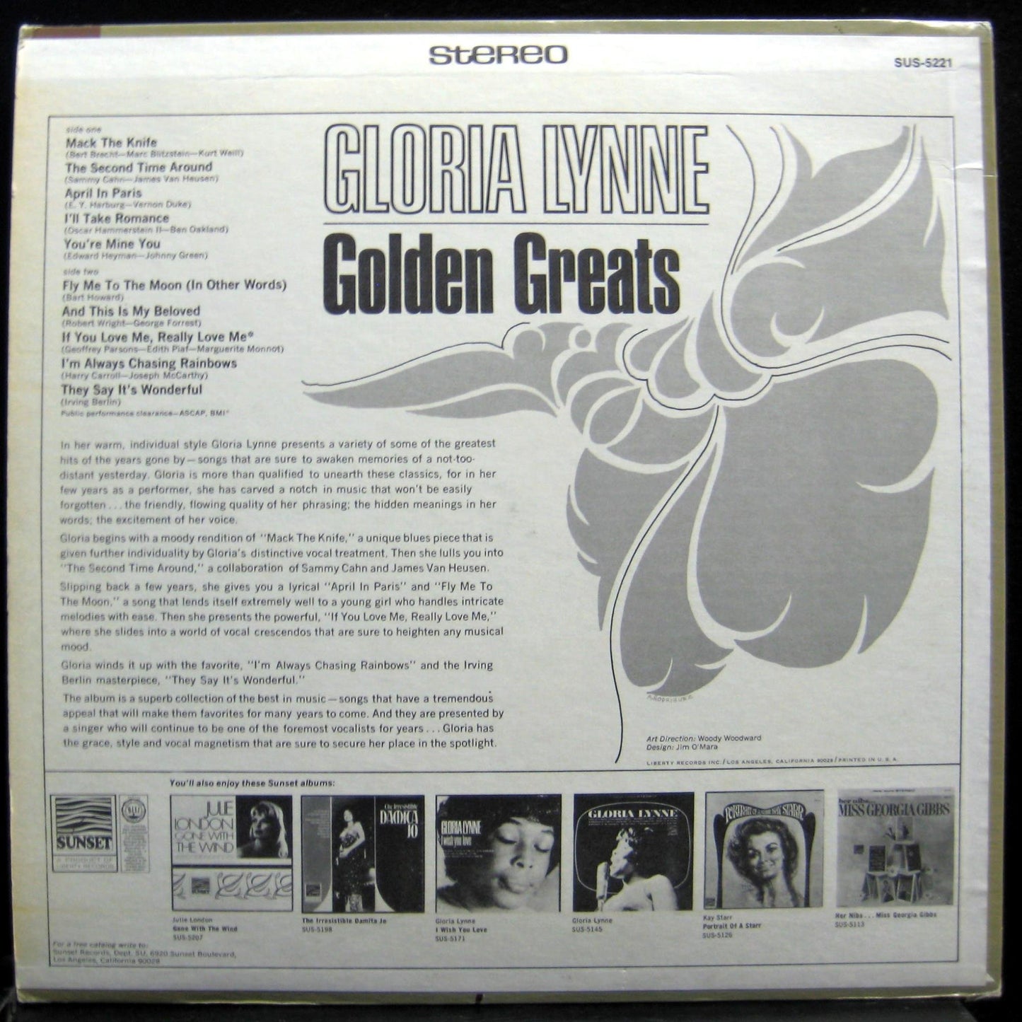 GLORIA LYNNE GOLDEN GREATS vinyl record